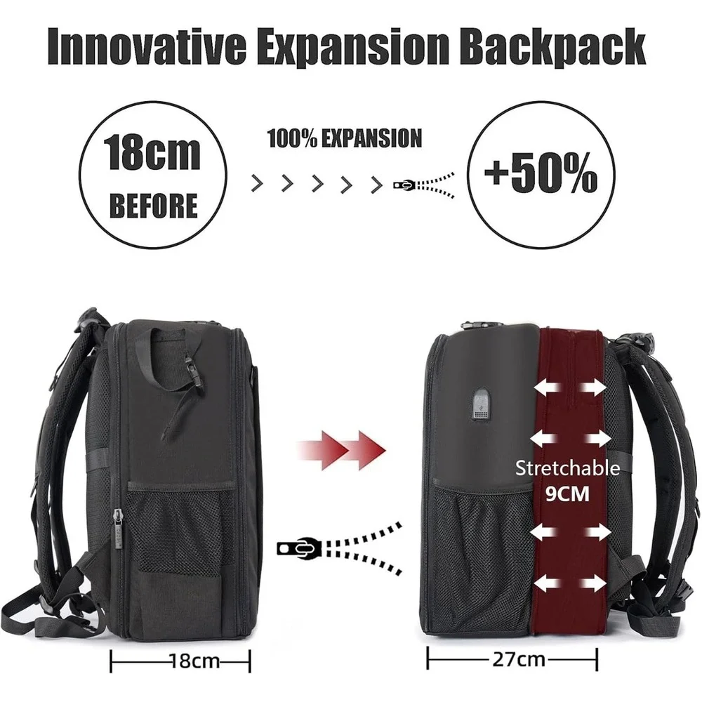 CADeN D6 Camera‎ Backpack Large Black Waterproof DSLR Mirrorless Canon Nikon